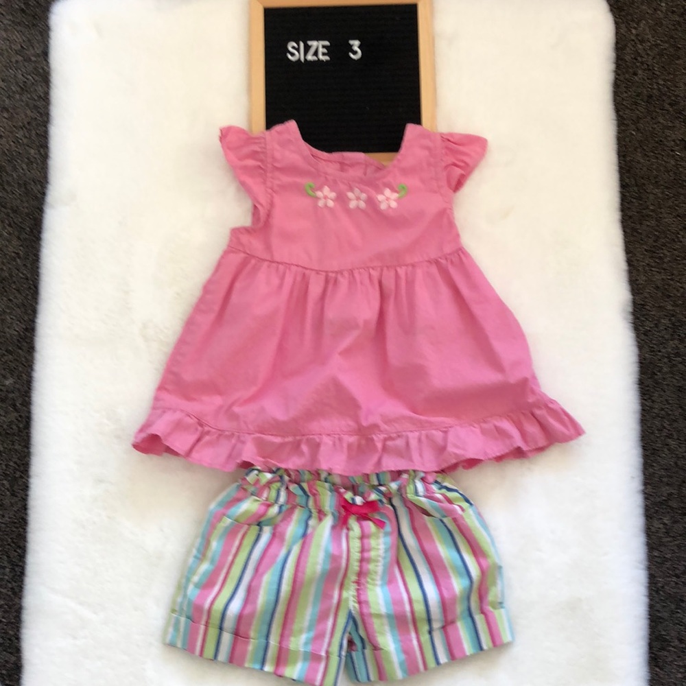 Gymboree cotton top and shorts size 3